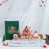 Paper Merry Christmas Postcard Multicolor Blessing Cards Christmas 3D Greeting Card  Festival