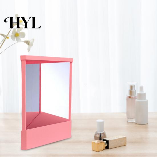 Precision Mirror Non-Reversing True Makeup High Clarity Desktop Vanity Men Women Image Inverted Standing Cosmetic High-precision