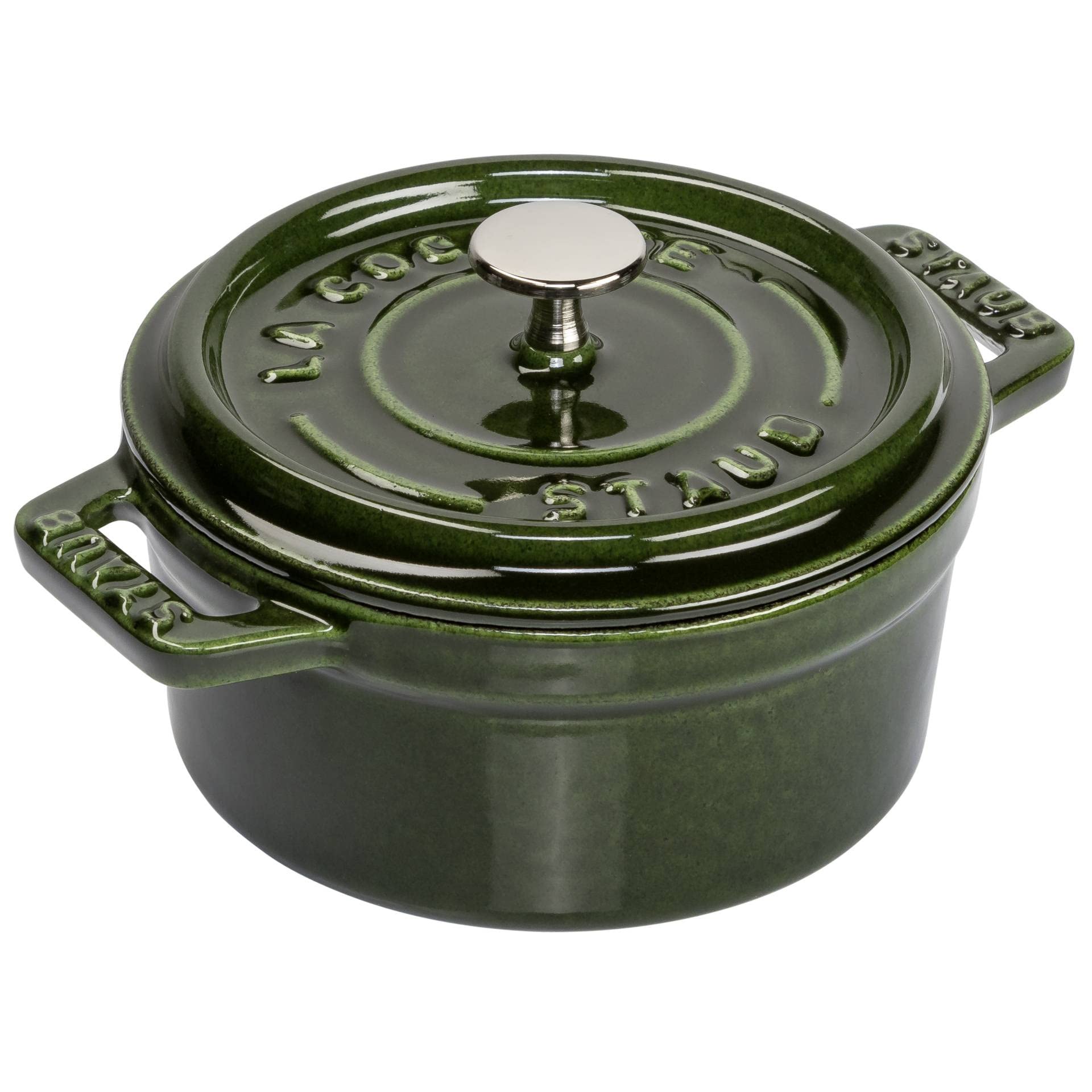

Staub Pico Cocotte Круглая Базиликово-зеленая Эмалированная Кастрюля Японская La Cocotte Round Мини 10см Маленькая, С Двумя Ручками [Официальный Товар] 40509-804