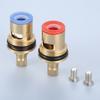 2 Sets Replacement Tap Handle Valve Core 43mm/53mm Manual Switch Faucet Cartridge Disc w/screw Brass Bathroom Faucet Accessory