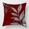 Leaf Personalized Design Red Cushion Cover Home Decor Throw Pillow Cover Living Room Sofa Decoration