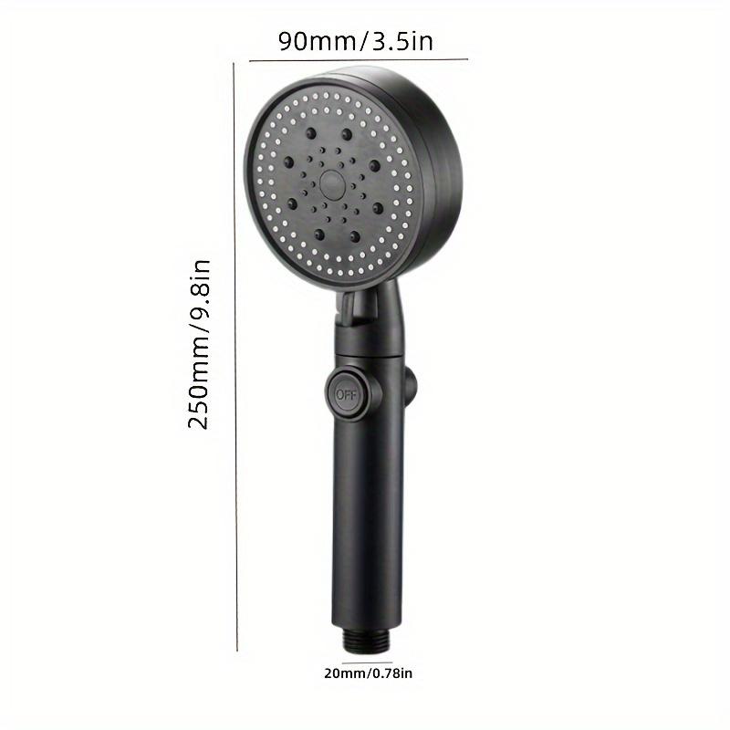 1 High-pressure Multifunctional Handheld Nozzle 5 Modes, 360 ° Adjustable Detachable Hydraulic Jet Shower Head and Pause Switch!