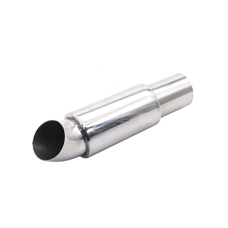 2inch Car Exhaust Muffler Pipes Universal 51MM Tailpipe Exhaust System Racing Sport Mufflers Turbo Sound Boost Stainless Steel