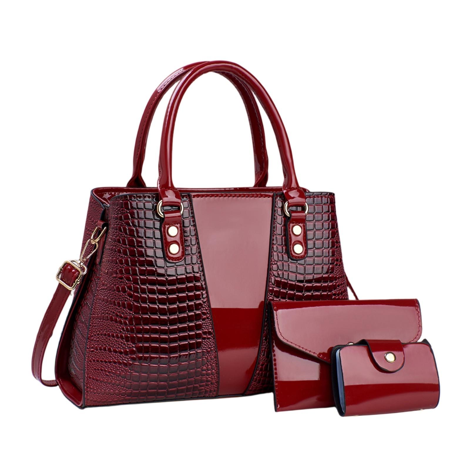 

3-упаковка женских весенних универсальных сумок через плечо, модная сумка One Size красный