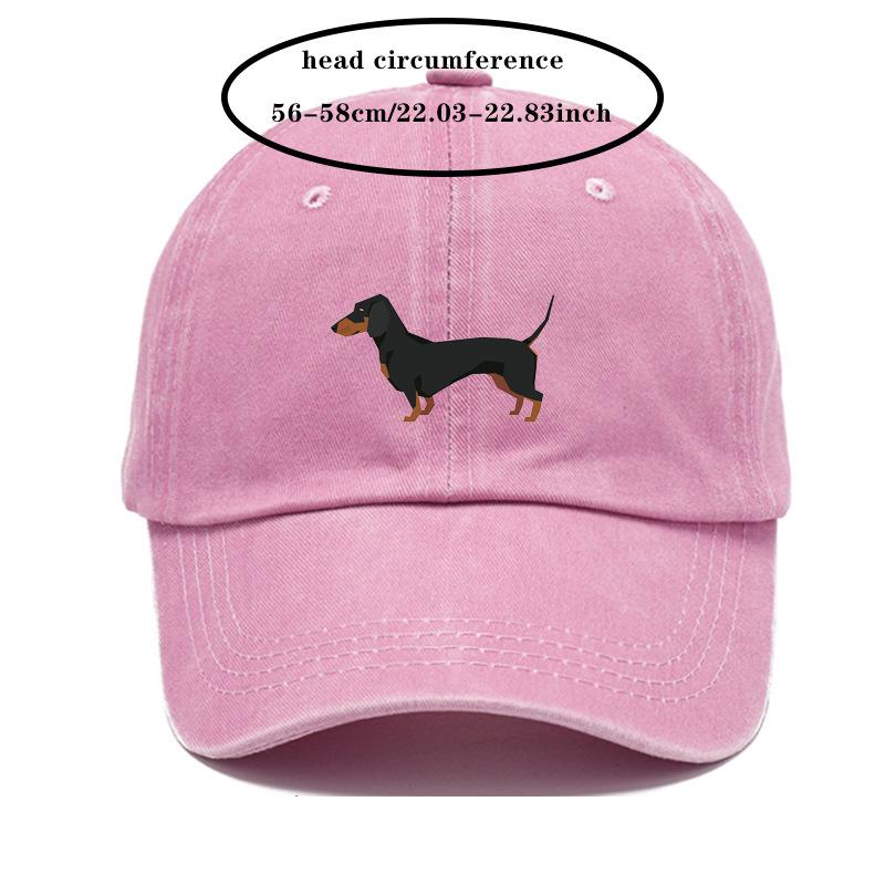 Cap For Both Men And Women, Adjustable And Cute Cartoon Design Suitable For Sportss And Casual Wear Vintage Dachshund Baseball