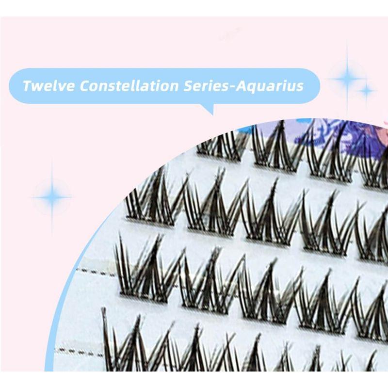 Gege Bear - Twelve Constellations Glue Free False Eyelashes - Aquarius