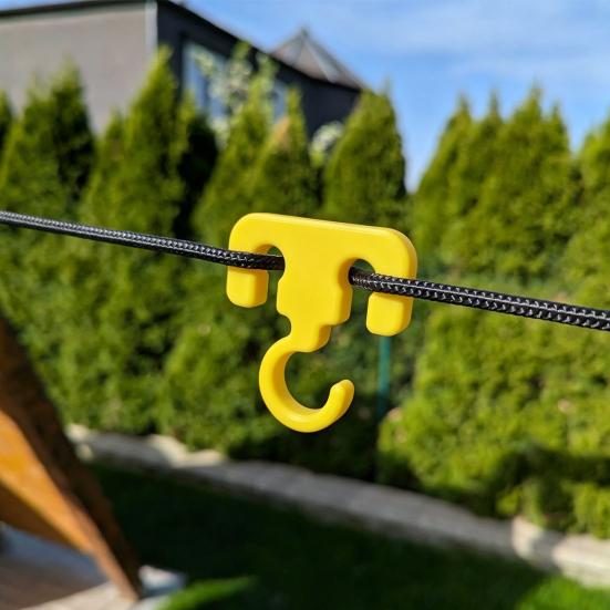Tent Rope Hook Multifunction Outdoor Camping Hook Secure Fit Durable Hiking Accessories