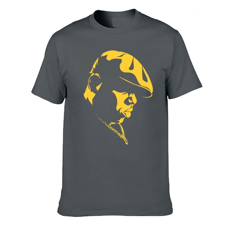 Divertente Maglietta Notorious Big Uomo Manica Corta Biggie Smalls T-shirt Hiphop Rock Biggie Smalls Maglietta Uomo Notorious B.I.G. Tee Tops
