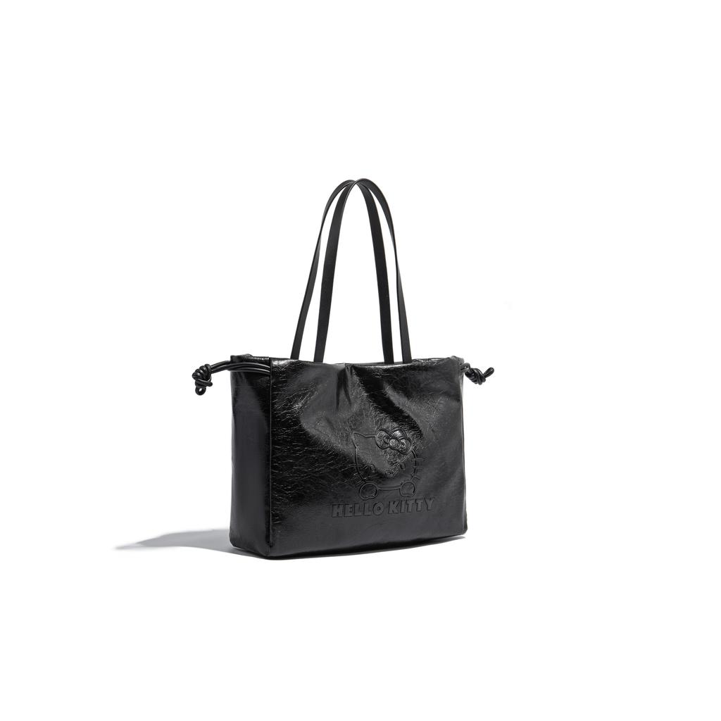 Ny Sanrio Hello Kitty PU Tote Bag, Shoppingveske, Skulderveske Dame Khaki/Svart/Mørk Kaffe SHHF41448