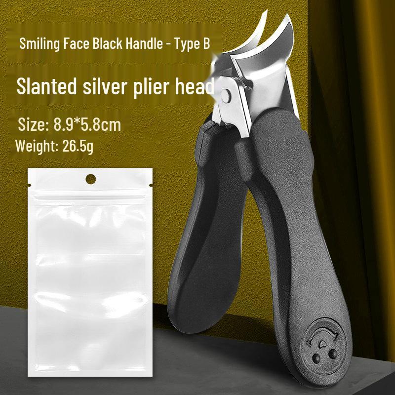 Slanted Nail Clipper for Thick and Ingrown Nails - Large Opening Precision Cutter