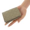Bottega Veneta 751156VCPP68369 Tri-fold Wallet Travertine/Newsage Women