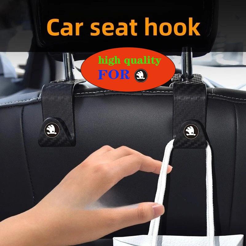 Car Sticker 2025 Hot Car Seat Back Creative Multi-function On-Board Hooks Car For Skoda Octavia Fabia Kamiq Kapoq Kodiaq Rapid S