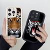 LZ30 Tiger Lion Cat Silicone Phone Case for Samsung A15 A35 S24 S23 Ultra S22 S21 Plus S20 FE A05 A06 A54 A55 A53 A14 M15 Shockproof Back Cover