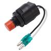 Outboard Motor Flameout Switch ABS Compact 8.5cm Engine Kill Stop Switch for PARSUN