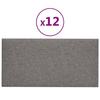 VidaXL Wall Panels 12 Pcs Light Grey 60x30 Cm Fabric 2.16 M² 343845