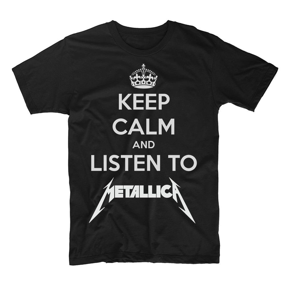 Keep Calm and Listen to Metallica T-Shirt   MEN S WOMEN S Unisex T-Shirt S