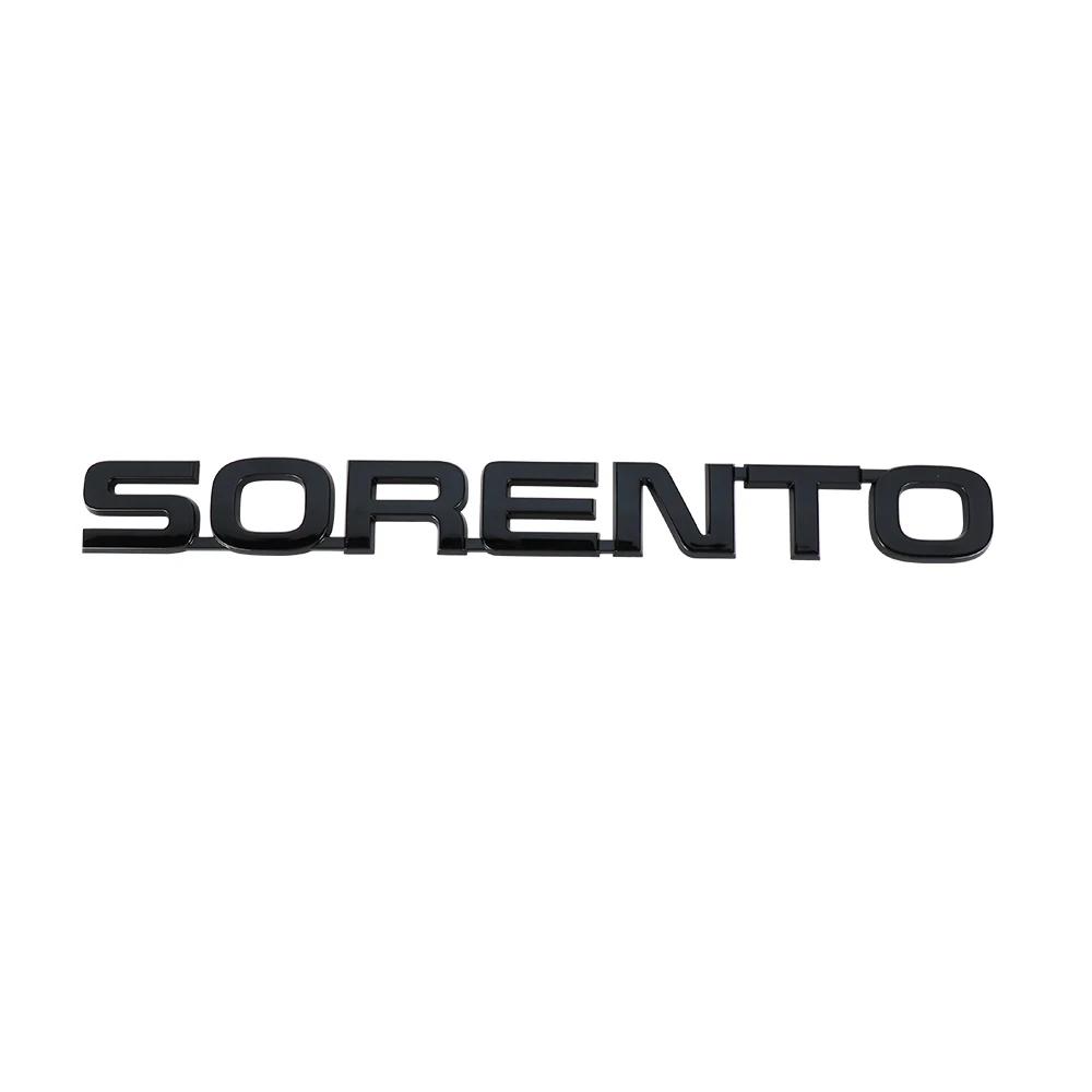 AAAGS1 3D ABS CERATO SORENTO Letter Badge Car Tail Emblem Rear Trunk Decor Sticker for Kia Sportage Rio Soul Picanto Optima Ceed Forte