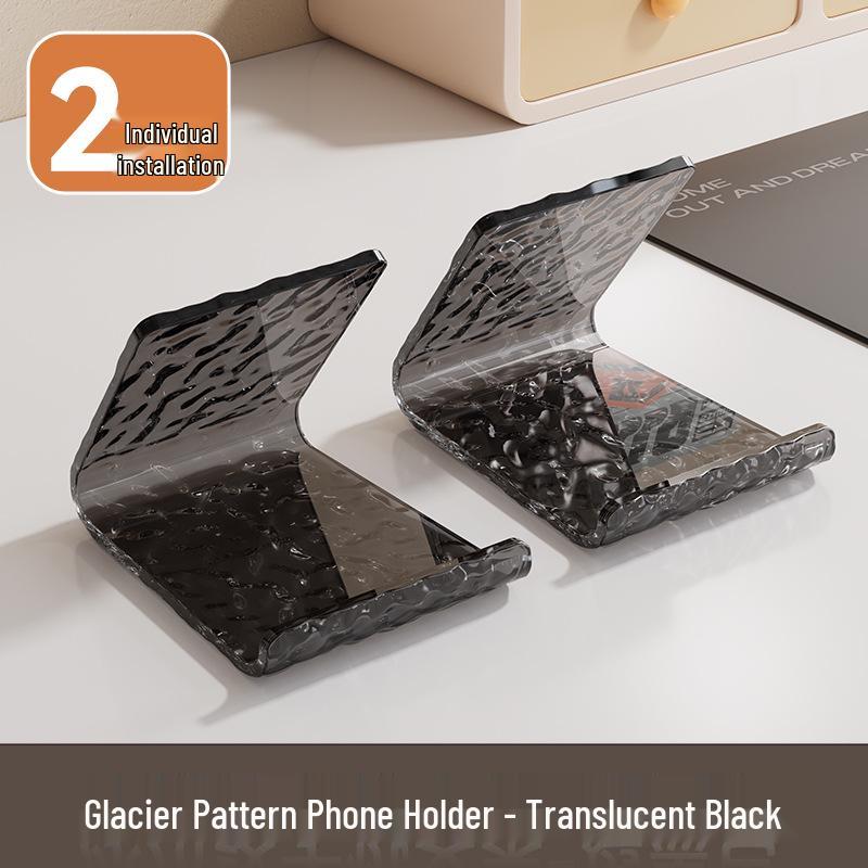 Glacier Pattern Phone & Tablet Holder: Desktop Ornament & Portable TV Stand