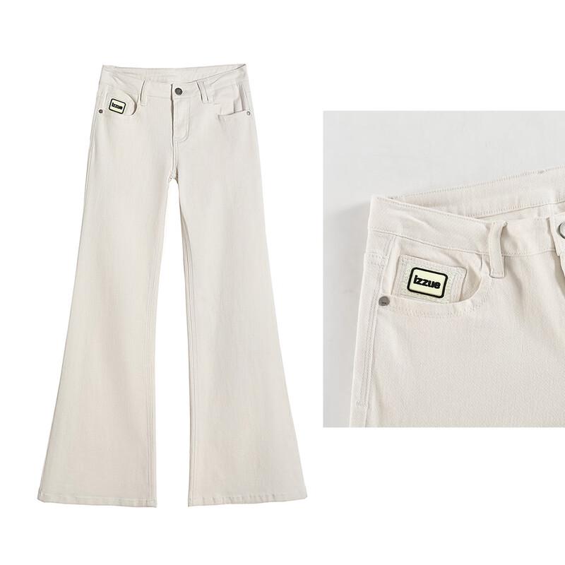 Izzue Women's High-Waist Slim Fit Flare Jeans