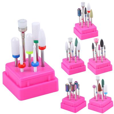 7 PCS /Box Electric Nail Files Nail Drill Bits Set Tungsten Steel Alloy Set Safety Polishing Grinding Heads Manicure Pedicure Tools