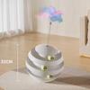 New Cat Turntable Cat Teaser Cat Self-hi Toy Plastic Interactive Pet Tumbler Channel