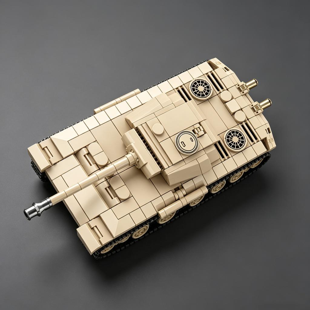 Zweiter Weltkrieg Deutscher Panzer V „Leopard“ Typ A Sd.Kfz.171 Maßstabsgetreues Modellbausatz Baustein-Set Spielzeug für Jungen Mädchen