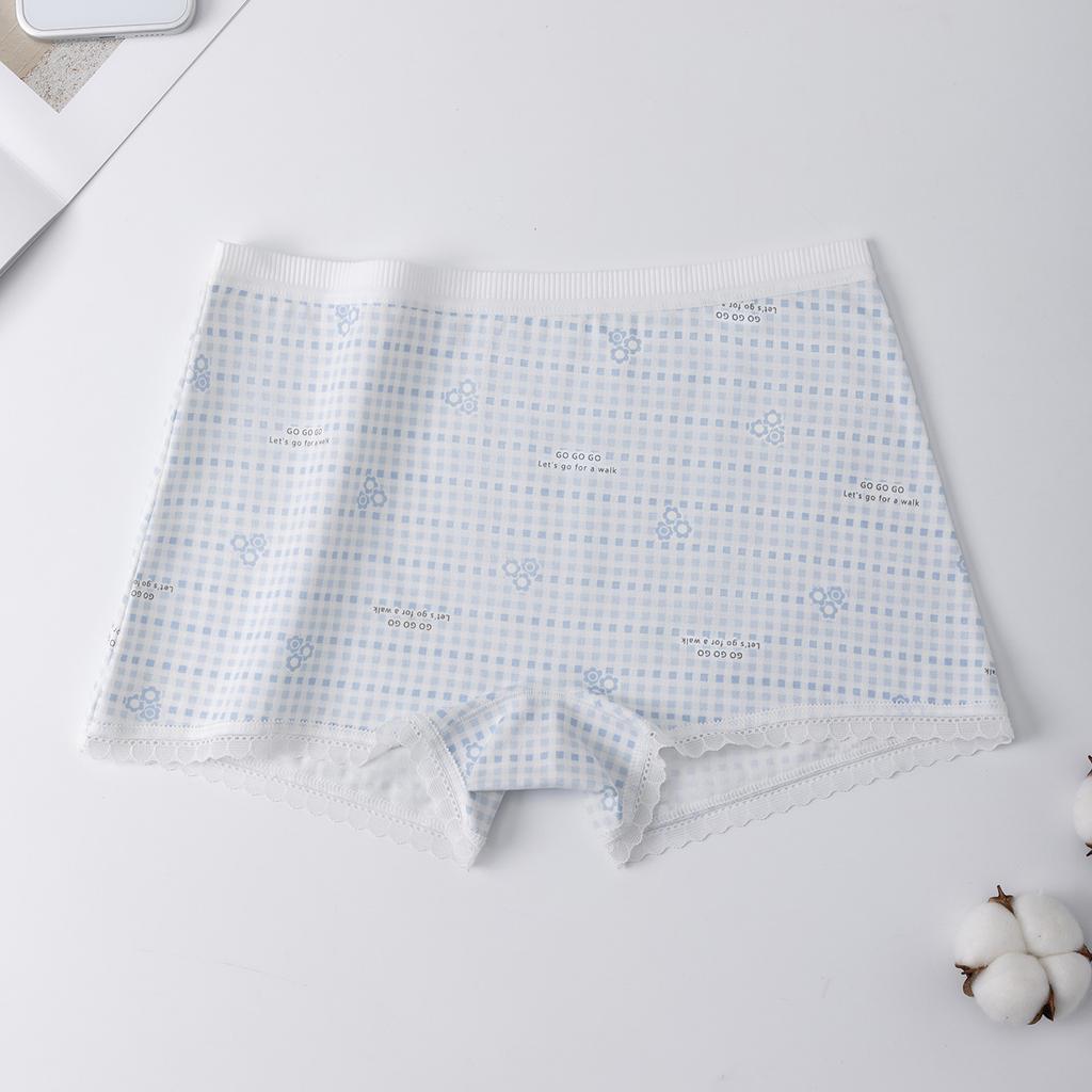 Women S High Waisted Cotton Boxer Briefs Antibacterial Anti Chafe Safety Underwear