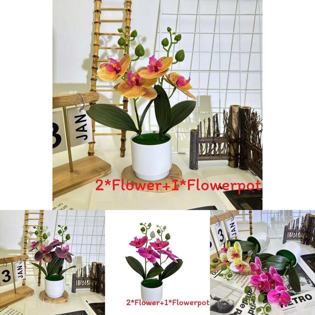 Butterfly Orchid Imitation Flower Set For Home Interior And Outdoor Garden Decoration