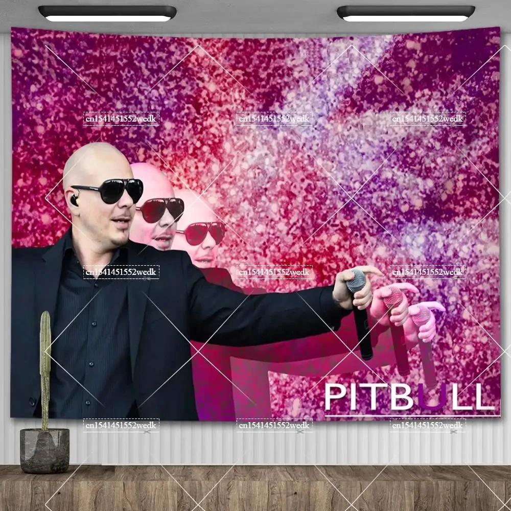 Mr Worldwide Dice To Live Laugh Love Telo da Parete MR 305 Pitbull Meme Telo da Parete Grande Tessuto Appeso a Parete Teli Tappetini Yoga
