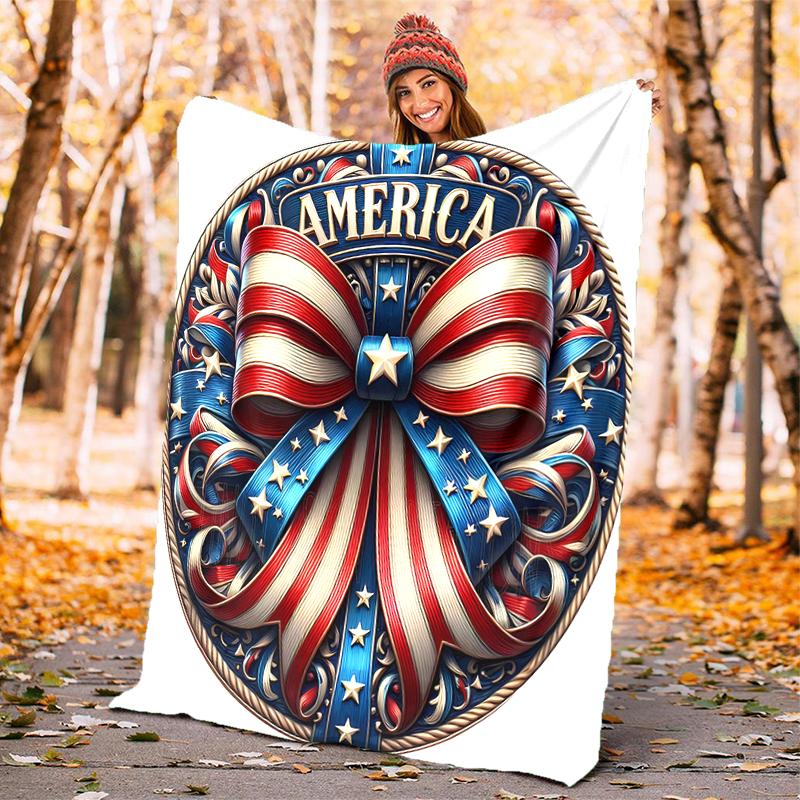 1pc American flag design blanket, al season lightweigh Poster blanket home office outdoor nap multifunc Poster blanketional blanket