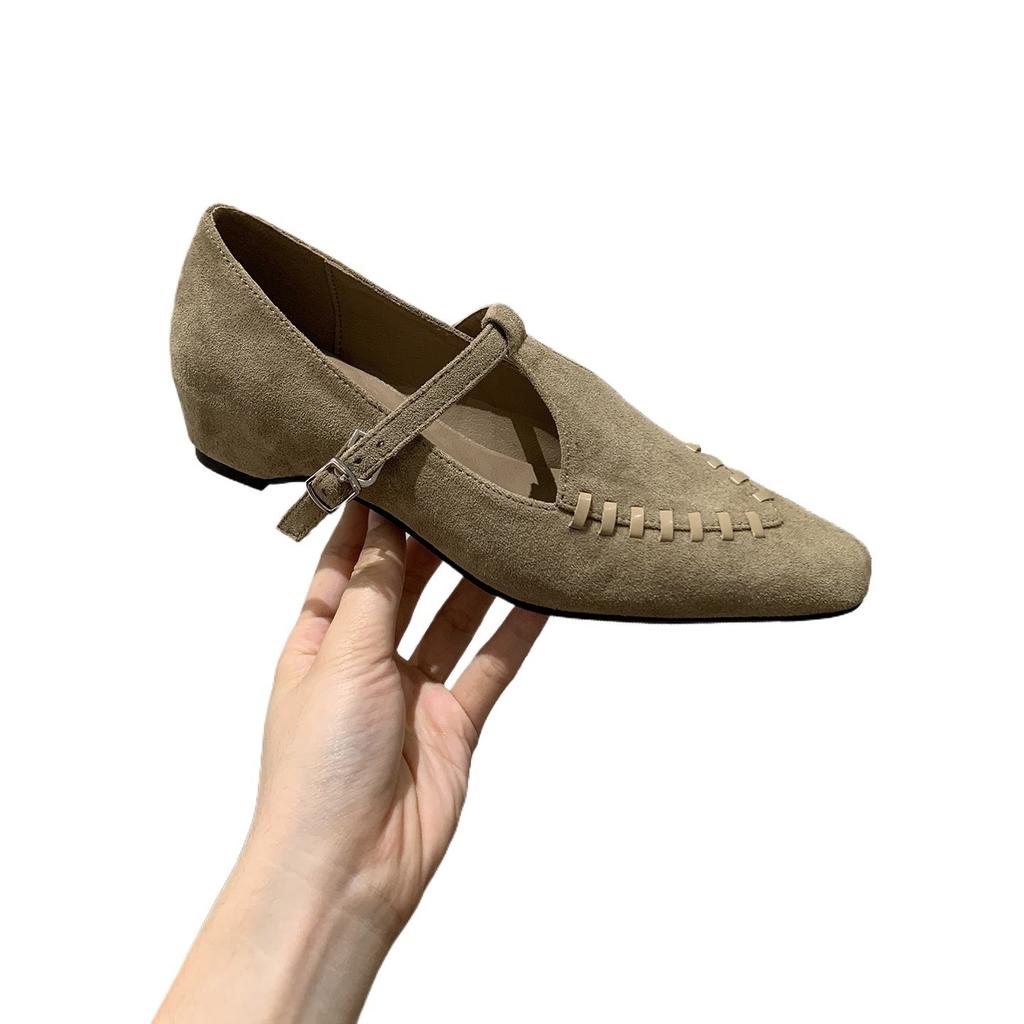 Inner height increase 4CM~ retro temperament single shoes women's shoes spring and autumn 2025 with skirt design Mary Jane shoes