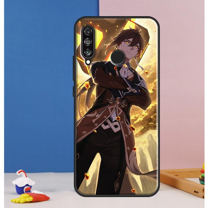 zhongli genshin impact Case For Huawei Nova 10 9 SE 8i 11i 12i 12s Y60 Y61 Y70 Y90 Y72 Y73 Y91 P60 Pro P30 P40 Lite