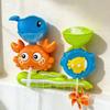 Kids Bath Toys Crab Whales Rotating Water Spray Bathing Shower Game Water Toy For Kids Bathroom Toys Gift Educational Toy