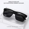 Stylish Polarized Sunglasses for Men Fashionable Square-Frame UV-Protective UV400 Shades Eyewear High-End Classic Driving Shades