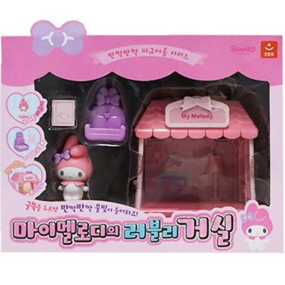 Sanrio My Melodys hübsches Wohnzimmer-Figurenzimmer, gemischte Farben, beliebtes koreanisches Spielzeug
