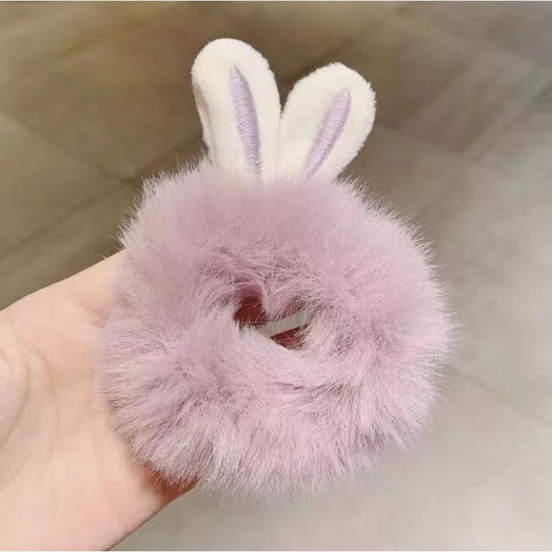 Cat Ears Plush Elastic Hair Bands Cute Hair Rope Ties Girls Barrettes Children Kawaii Headwear Headwear Kids Hair Accessorie