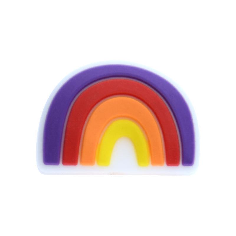 Rainbow Silicone Baby Teether - DIY Cartoon Teething Toy for Infants