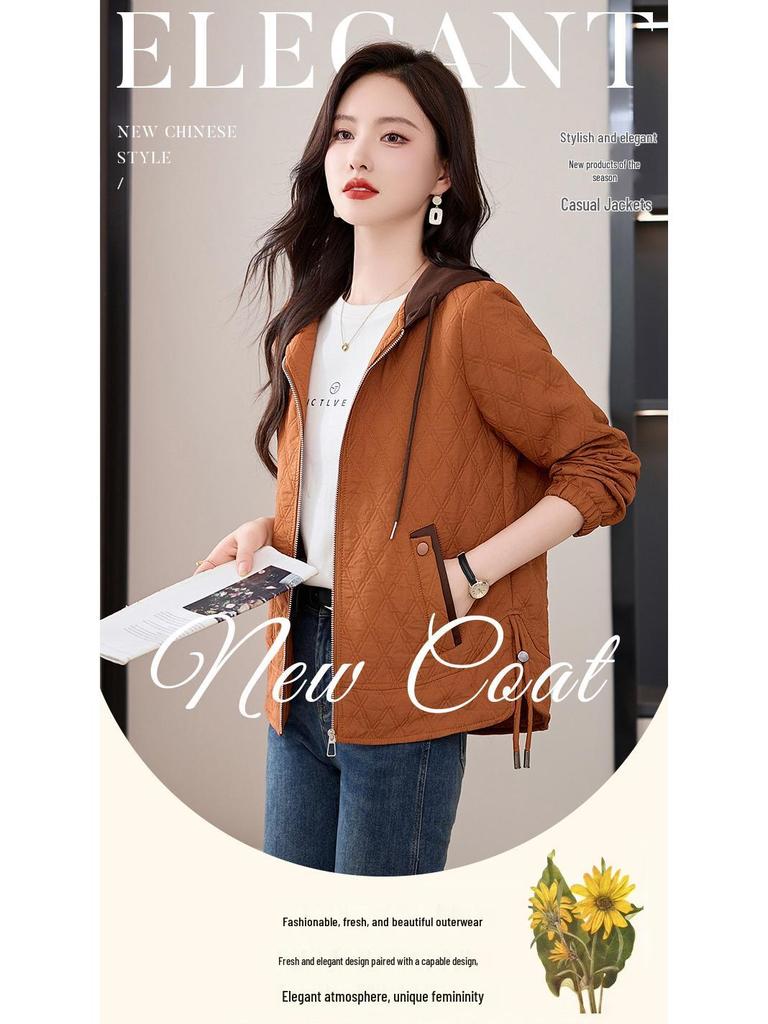 Women's 2024 Spring/Autumn Casual Short Baseball Jacket, Loose Fit, Fashionable Style