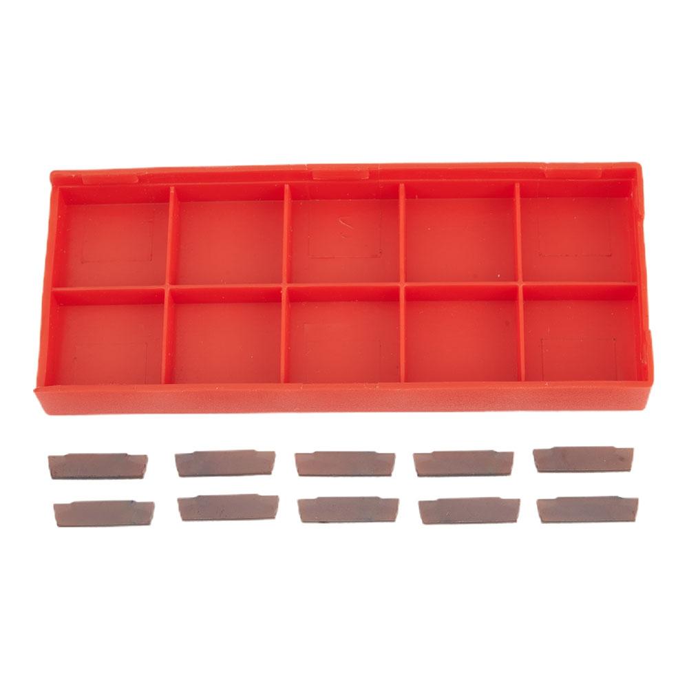 10x MGMN200-G LDA Inserti in Metallo Duro Lama Per Taglio di Scanalatura Utensile da Tornio 16*4*2mm