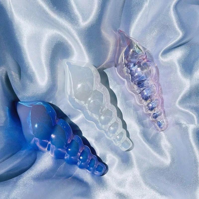4.3" Seashell Design Magic Handmade Borosilicate Glass Pipe