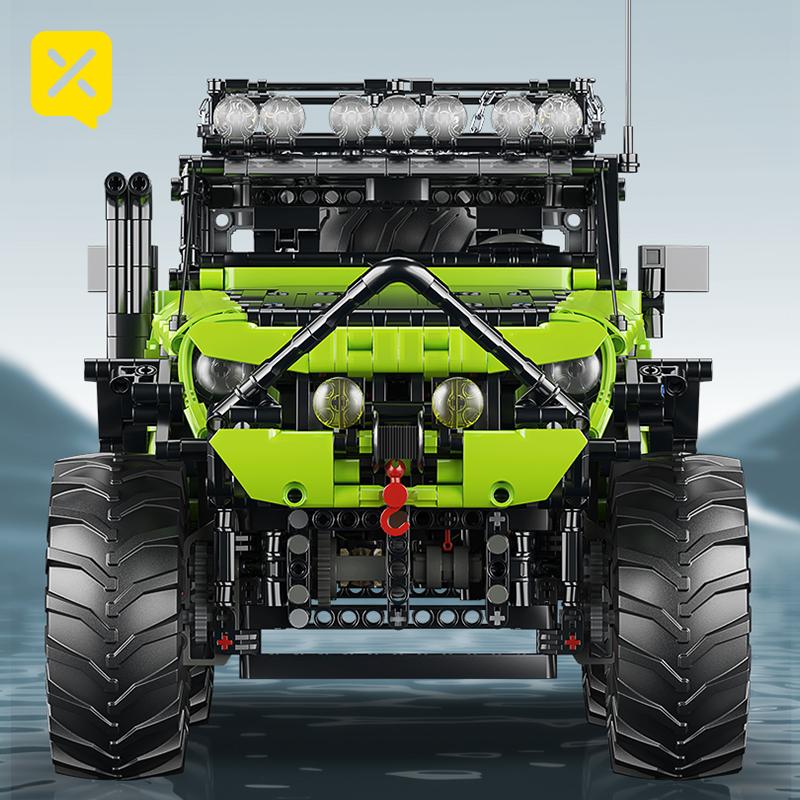 Toylynx Building Blocks 1:8 Scale Heavy-Duty Off road Vehicle with Super Racers Toys For Children Christmas and Easter Gifts