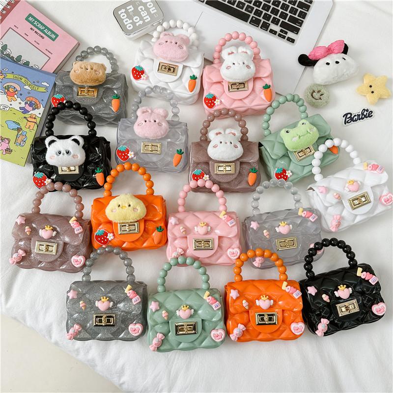 Plush Animal Rabbit Dolls Pearl Shoulder Strap Small Trendy Girl Bag Shoulder