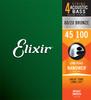 Elixir Acoustic Bass Strings NANOWEB Light .045-.100#14502 []