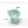 Pet Bowl Large Capacity Cats Bowls Oblique Mouth Cute Cartoon Cat Shape Cat Dog Food Dispenser Pet Feeder Pets Supplies
