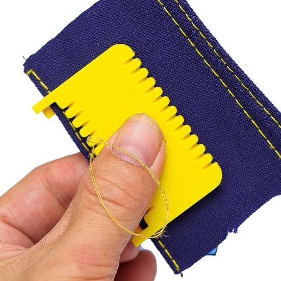 Clip-On Sewing Ruler Edge Stitch Lock And Sewing Gauge Quilting Template with 1.5mm 2mm 3mm 4mm Spacing Hand Sewing Tool for Even