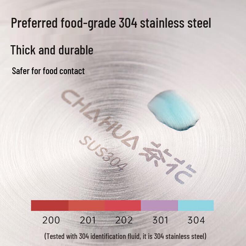 Chahua 304 Stainless Steel Mixing Bowl with Measurements