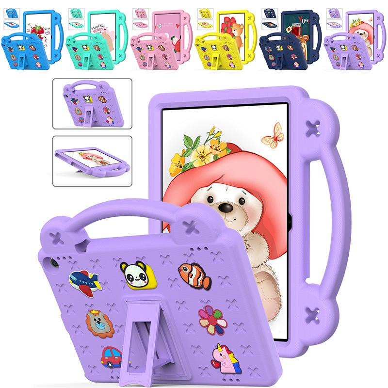 Protective Foam Stand Case for HD10 Plus 2021, HD8 2023 and 2024 Tablets, Handheld and Shockproof