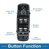 Power Window Switch No.5PG12DX9AB Front Left Driver Side Window Control Switch for Maserati Ghibli Levante Black