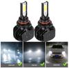 2 Stück Auto LED Scheinwerfer ohne Lüfter 9006 HB4 6000K L5 Weißes Licht
