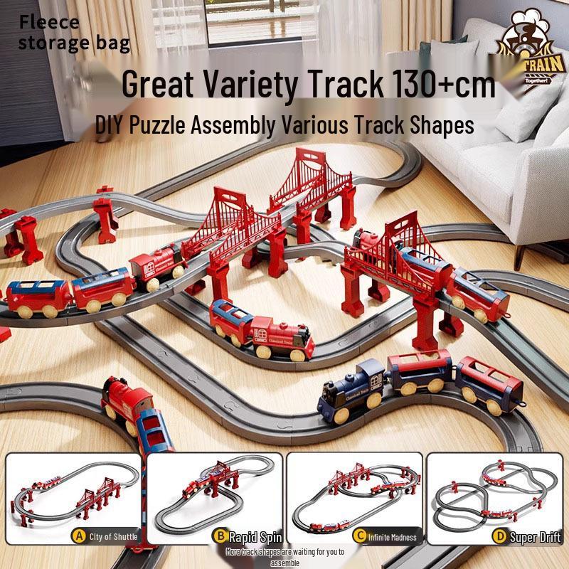 Elektrische Hochgeschwindigkeitszug-Set für Kinder – Lernspielzeug mit Streckenmodell, perfektes Geburtstagsgeschenk.